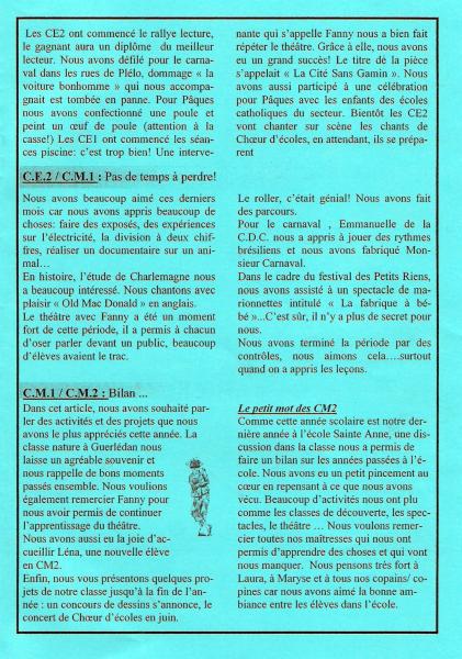 Bulletin d'information Mars-Avril 2006