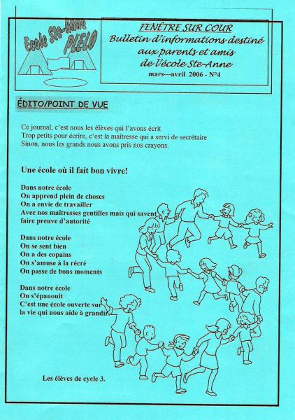 Bulletin d'information Mars-Avril 2006